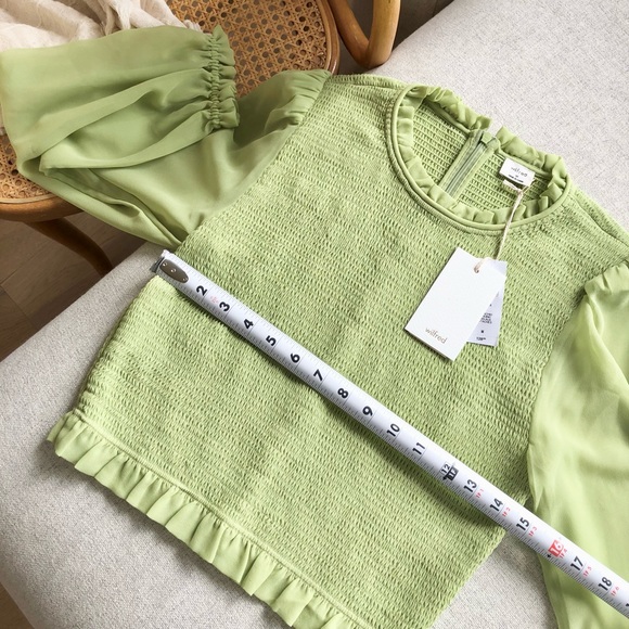 SOLD on Vinted - NWT Wilfred Tempest Blouse Pistachio Size Medium - Picture 6 of 10